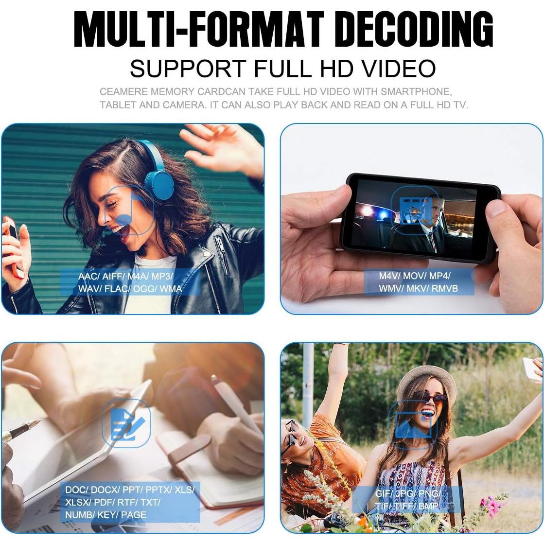 Tarjeta Micro SD 64GB Clase 10 Talebasic - 2PCS con Adaptador