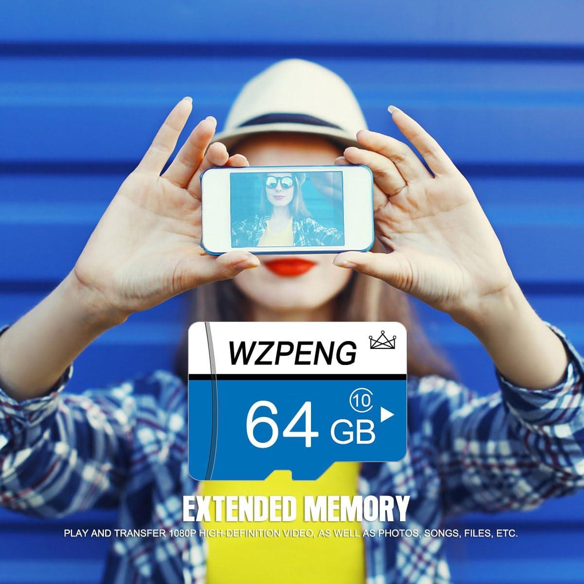 Tarjeta Micro SD 64GB Clase 10 Talebasic - 2PCS con Adaptador