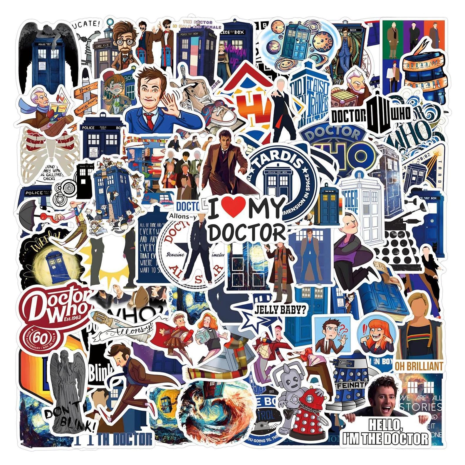 Pegatinas Doctor Who 110pcs Vinilo Impermeable LTZSTONE