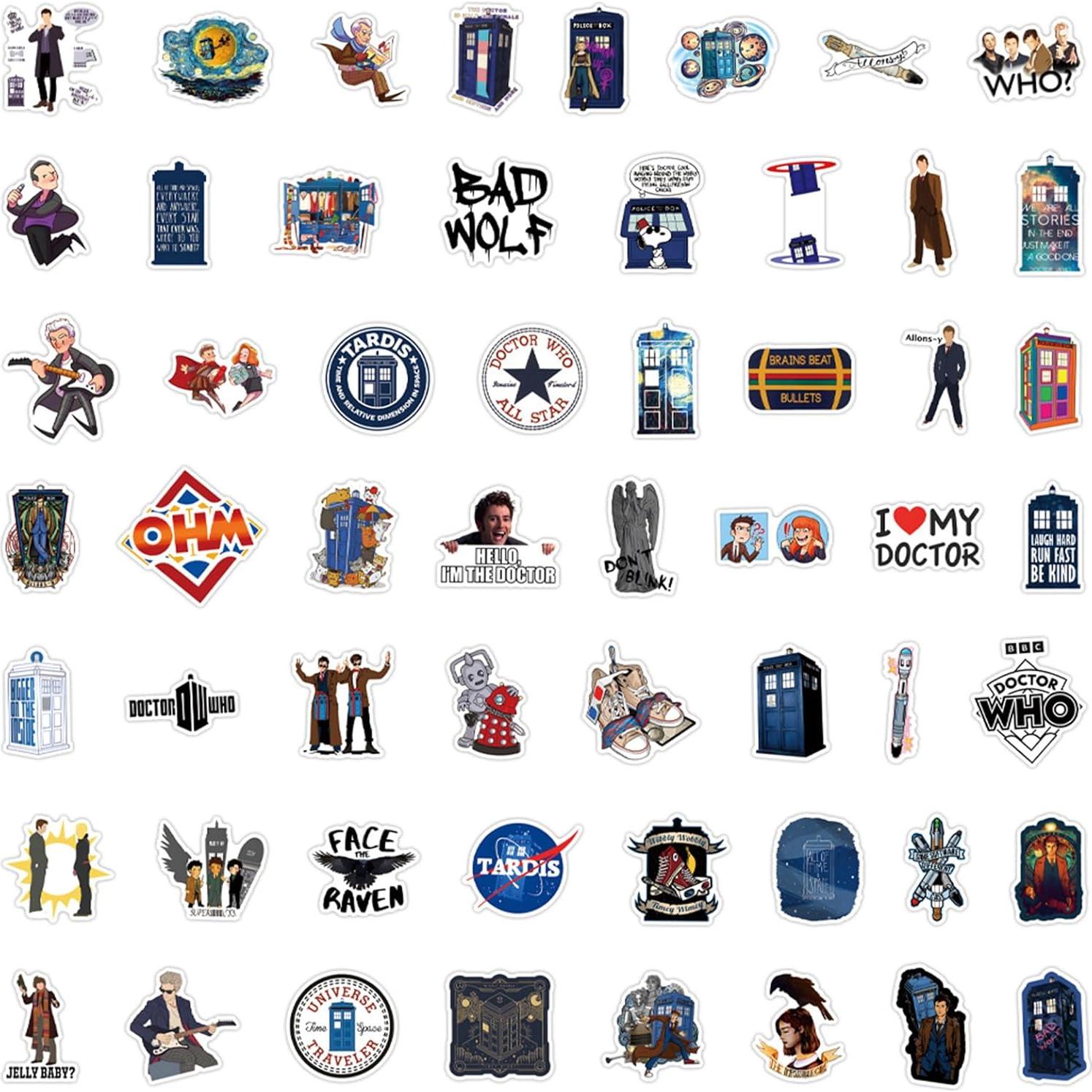 Pegatinas Doctor Who 110pcs Vinilo Impermeable LTZSTONE