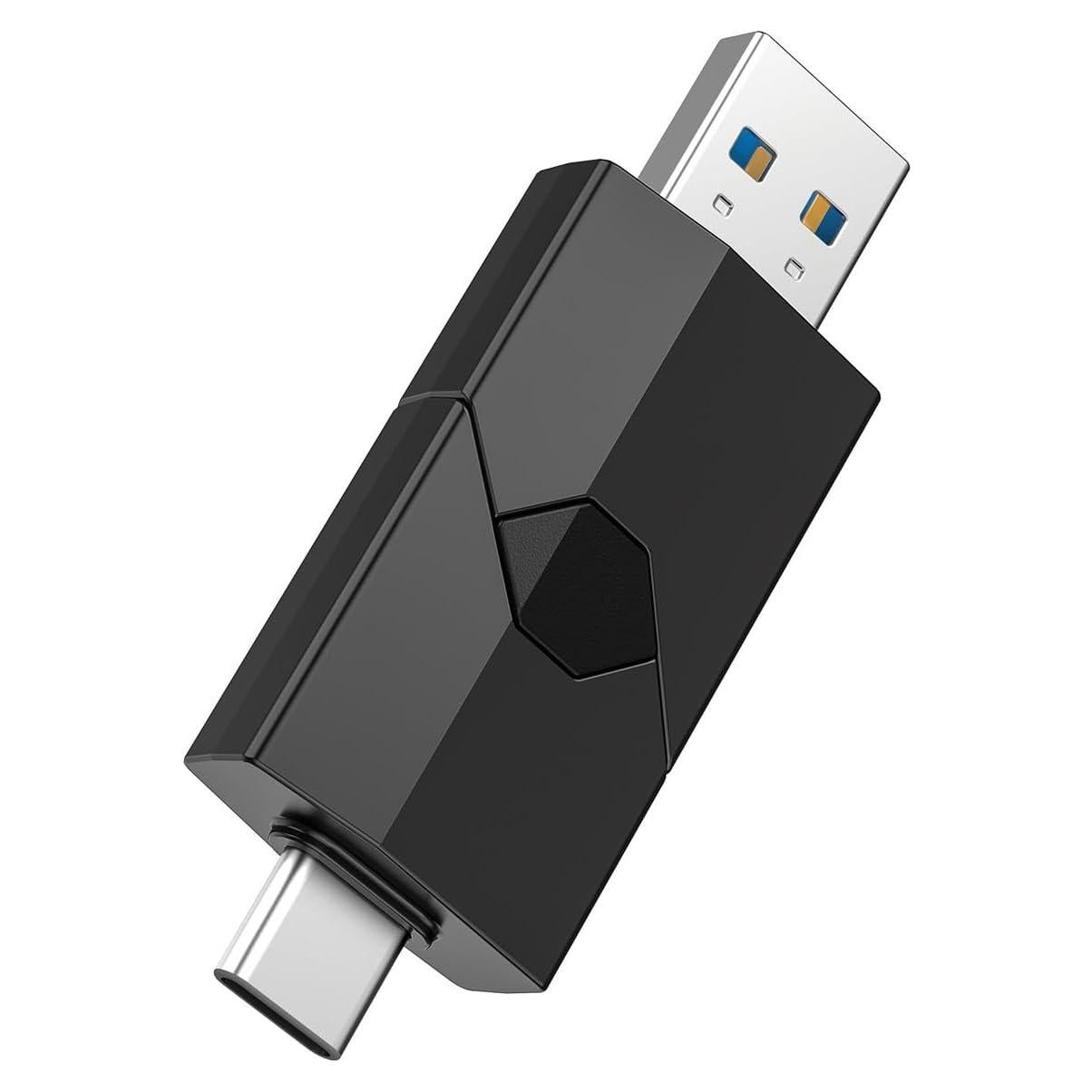 RAOYI 256GB Unidad Flash USB-C Doble OTG Retráctil Negro