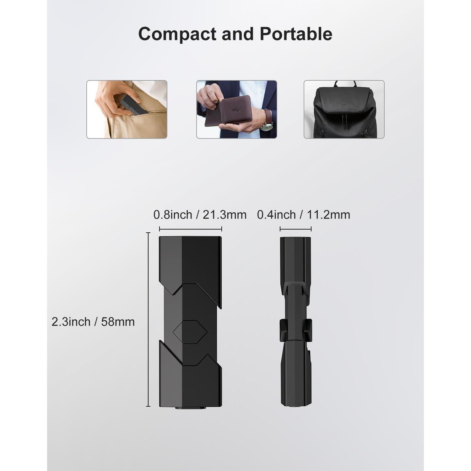 RAOYI 256GB Unidad Flash USB-C Doble OTG Retráctil Negro