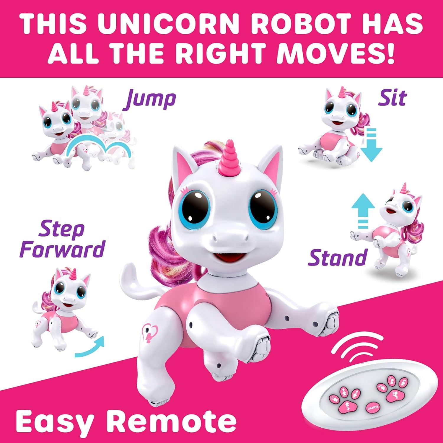 Robot Unicornio Rosa Control Remoto - Juguete Interactivo