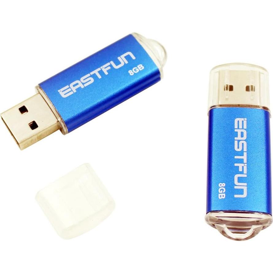 Pendrive USB 2.0 EastFun 8GB 5 Piezas Colores Mezclados