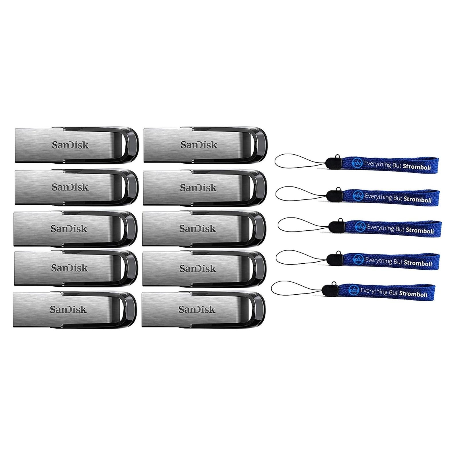 Paquete de 10 USB SanDisk Ultra Flair 32GB 3.0 hasta 150MB/s