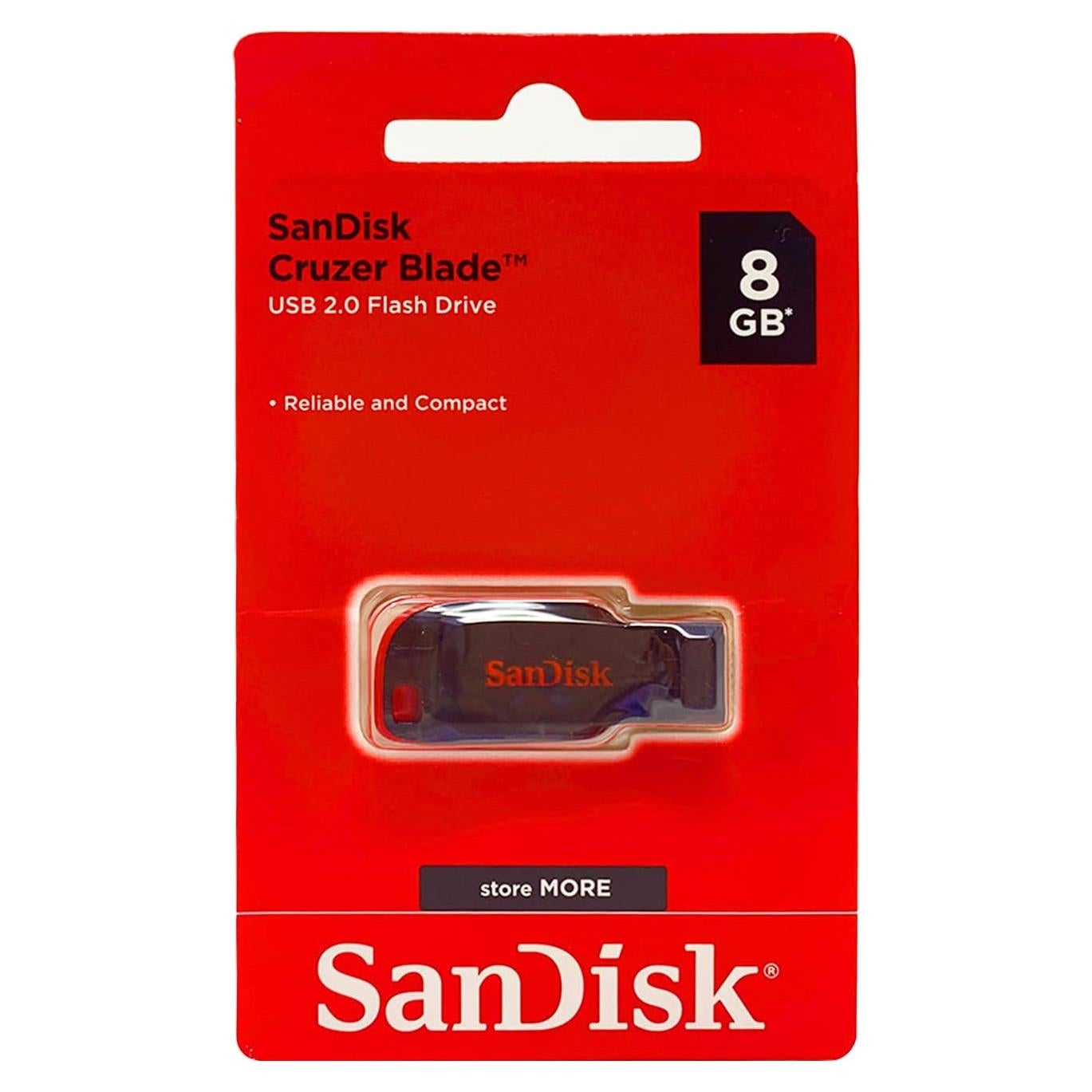 SanDisk Cruzer Blade 8GB USB 2.0 Memoria Flash Negra