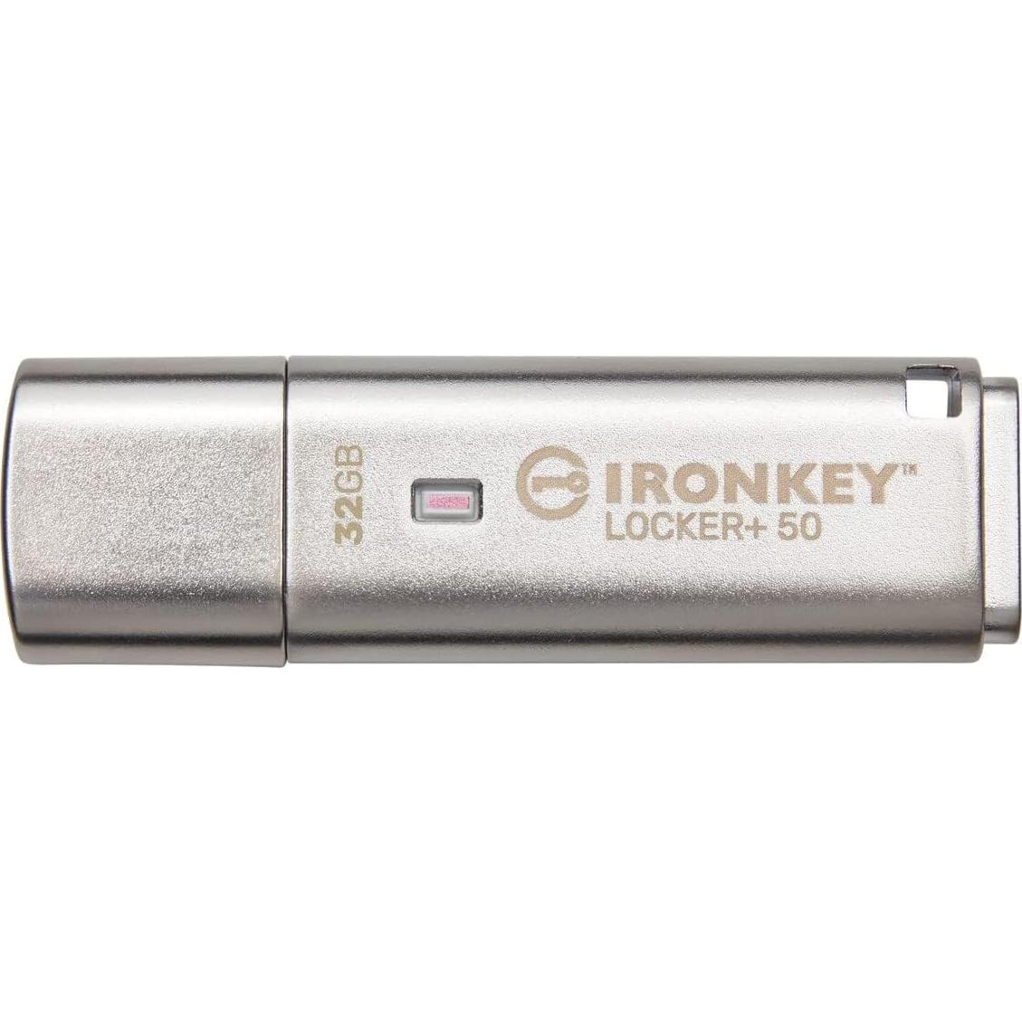 Unidad Flash USB Encriptada Kingston IronKey 32GB Plata
