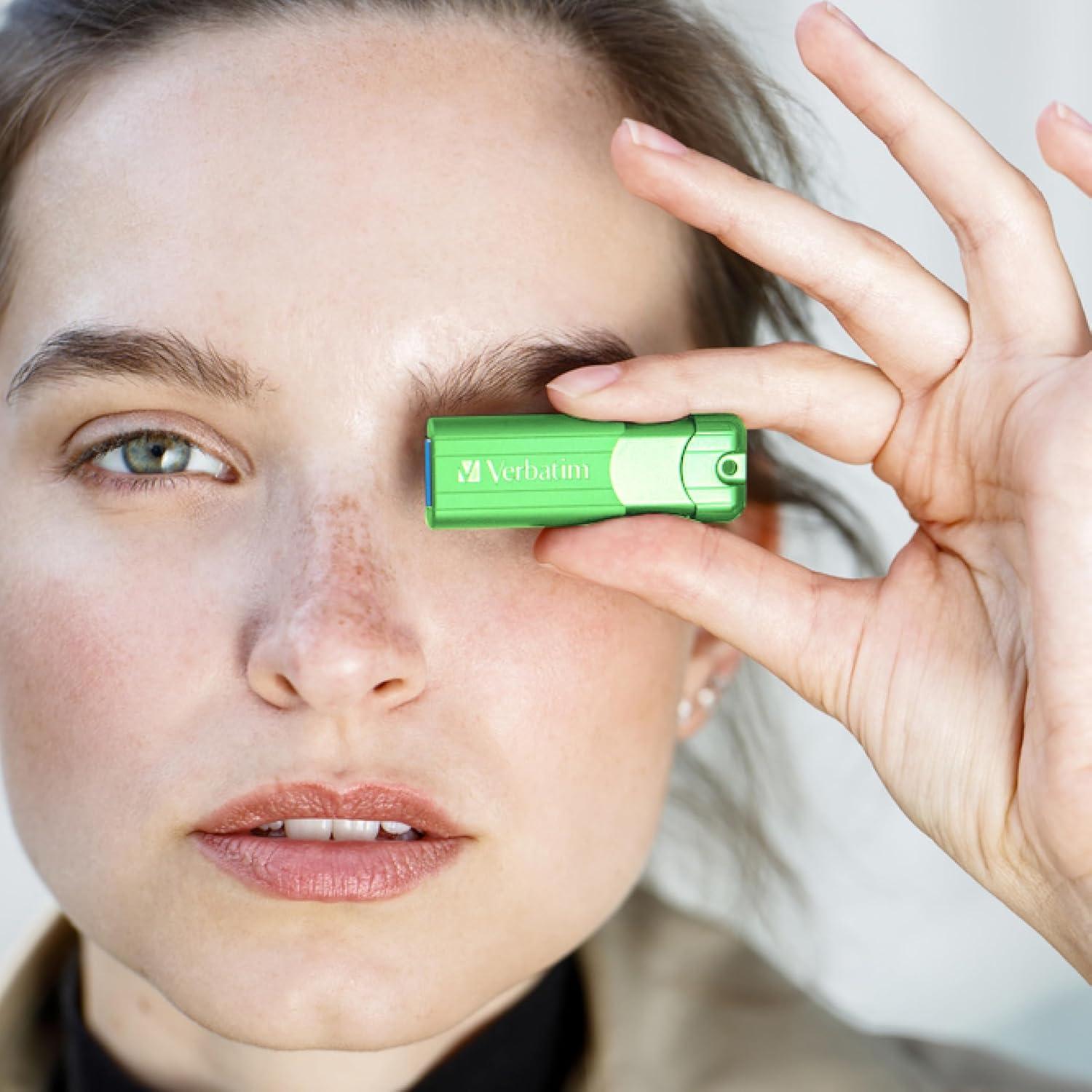 Pendrive Verbatim 16GB Pinstripe USB 3.2 Retráctil 5 Piezas