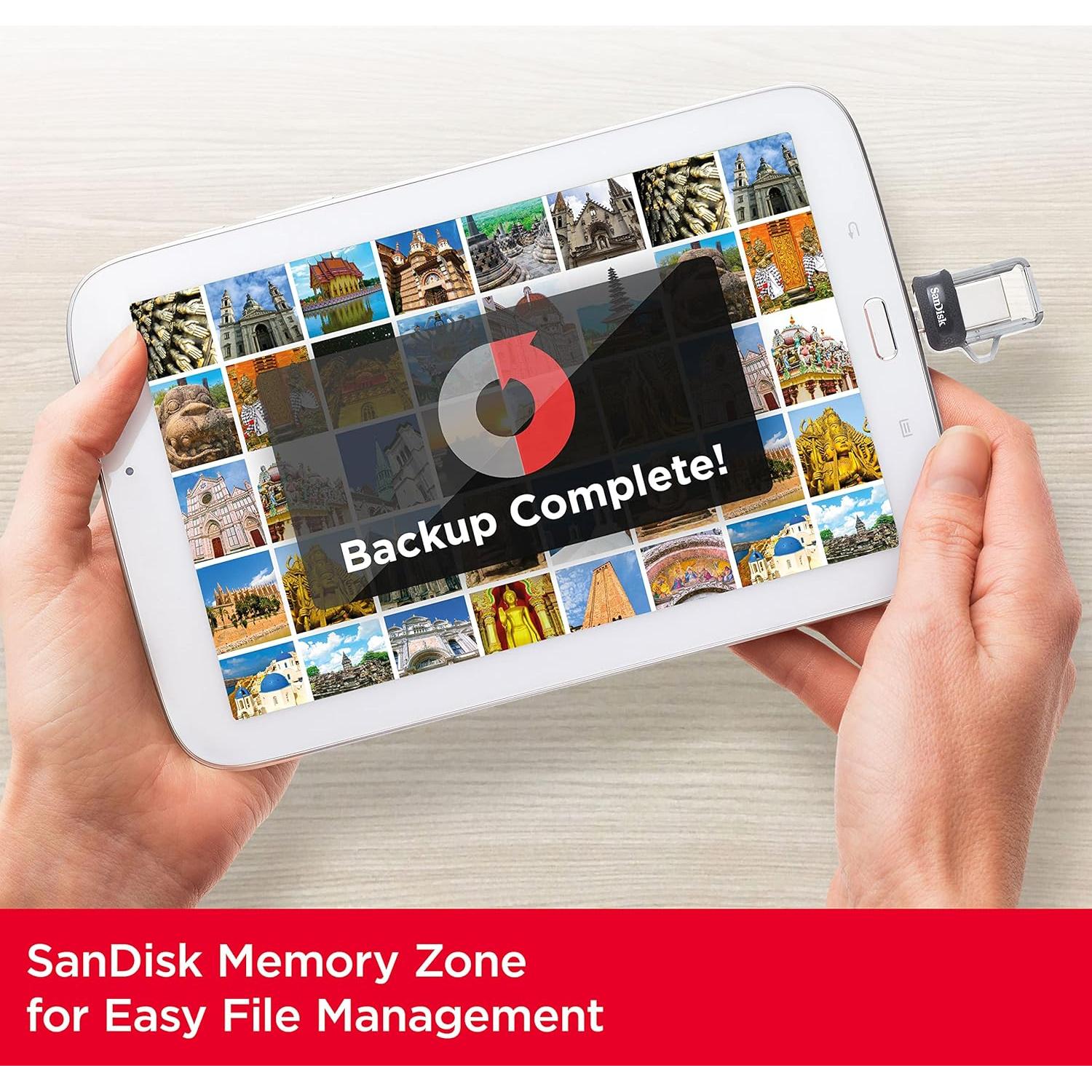 SanDisk Ultra Dual Drive 128GB USB 3.0 y microUSB Negro