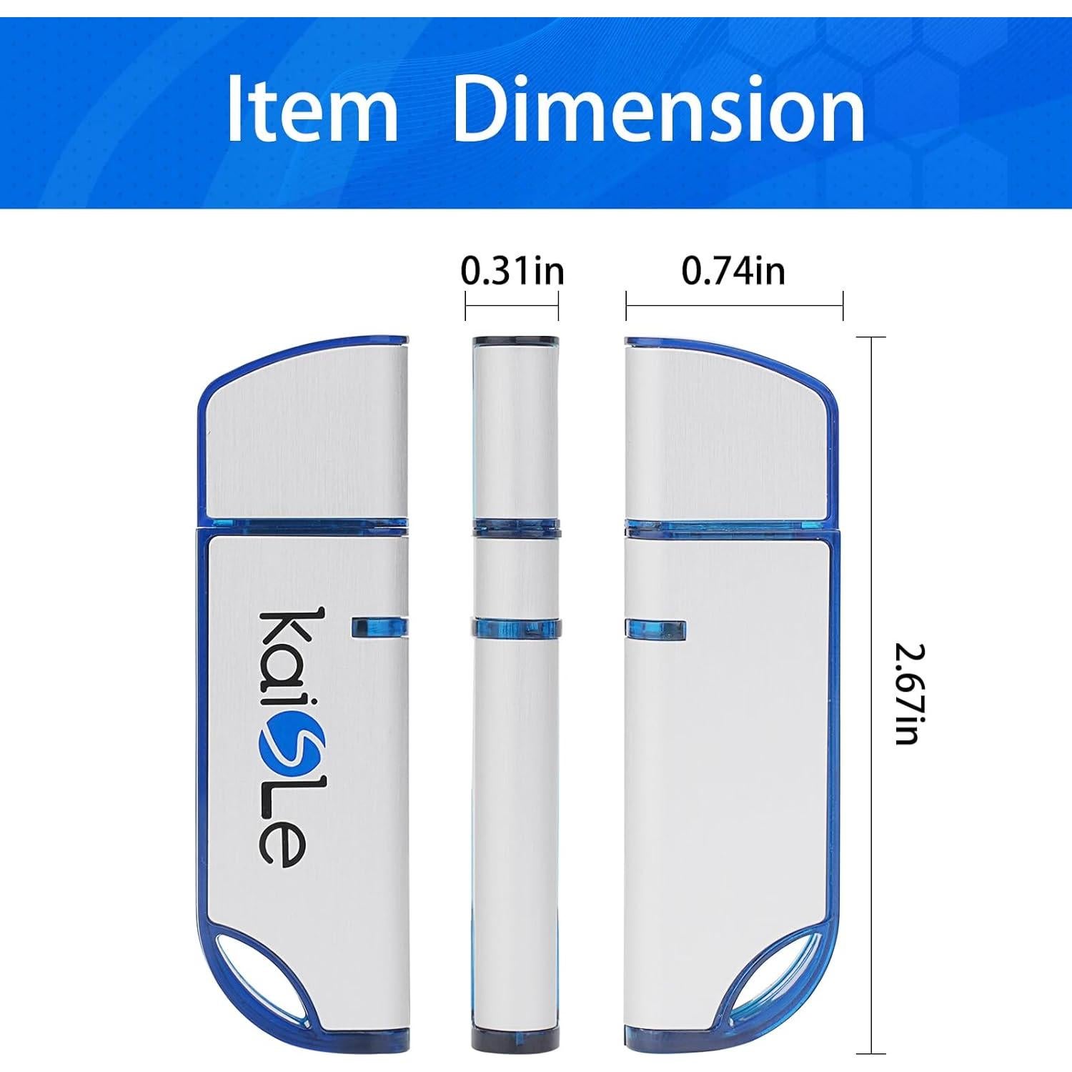 Unidad Flash USB 64GB KAISLE Portátil exFAT Azul