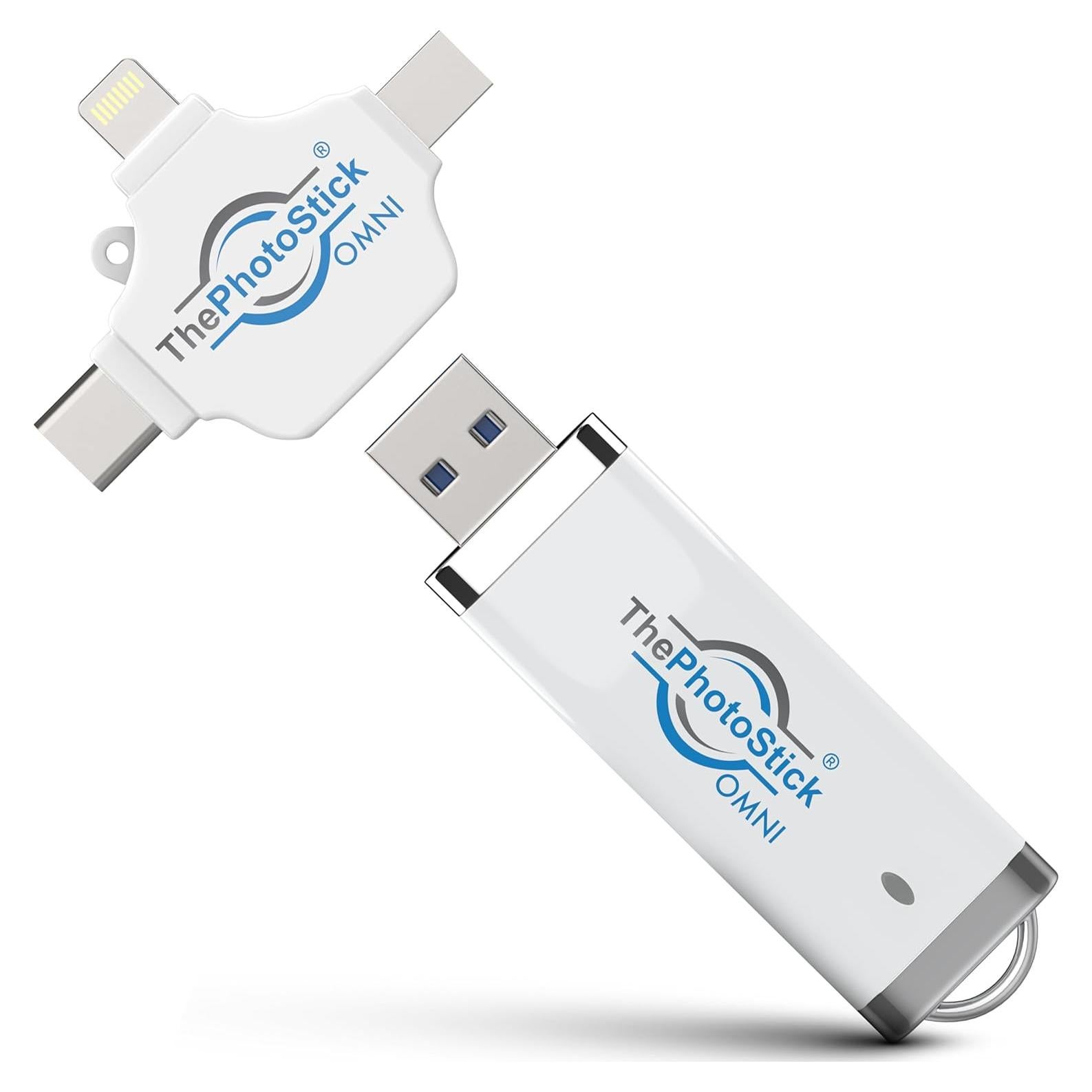 ThePhotoStick Omni 32GB - USB para Copia de Seguridad de Fotos