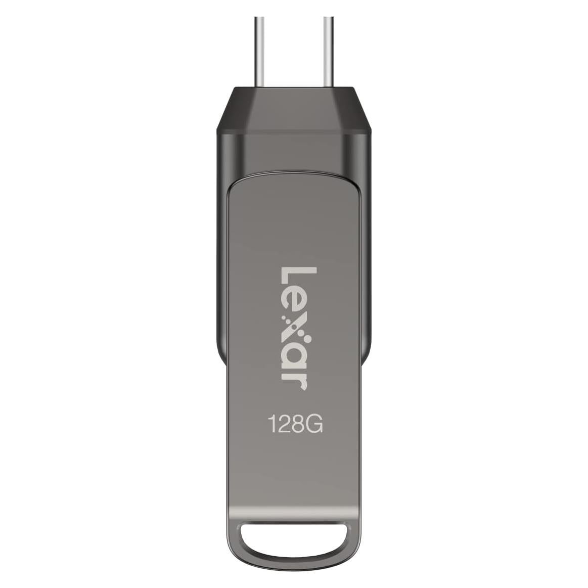 Unidad Flash Lexar 128GB D400 USB 3.2 Tipo-C y Tipo-A