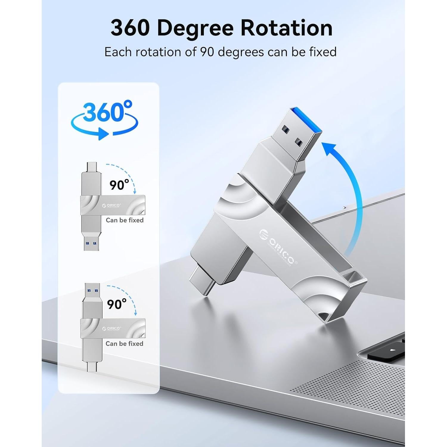 ORICO A10 1TB Disco Duro Sólido Externo USB-C y A