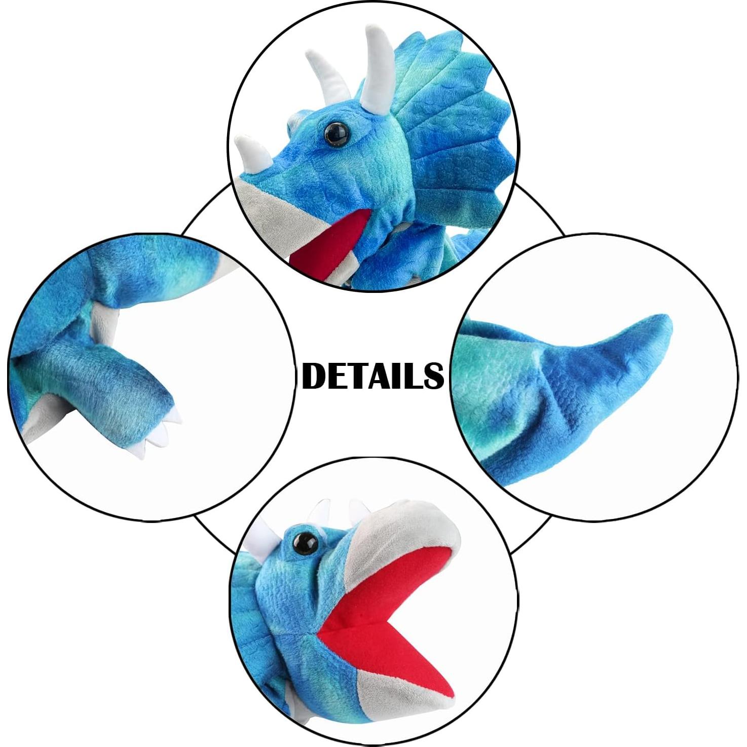 Títeres de Mano Dinosaurio JUSTQUNSEEN para Niños 3+