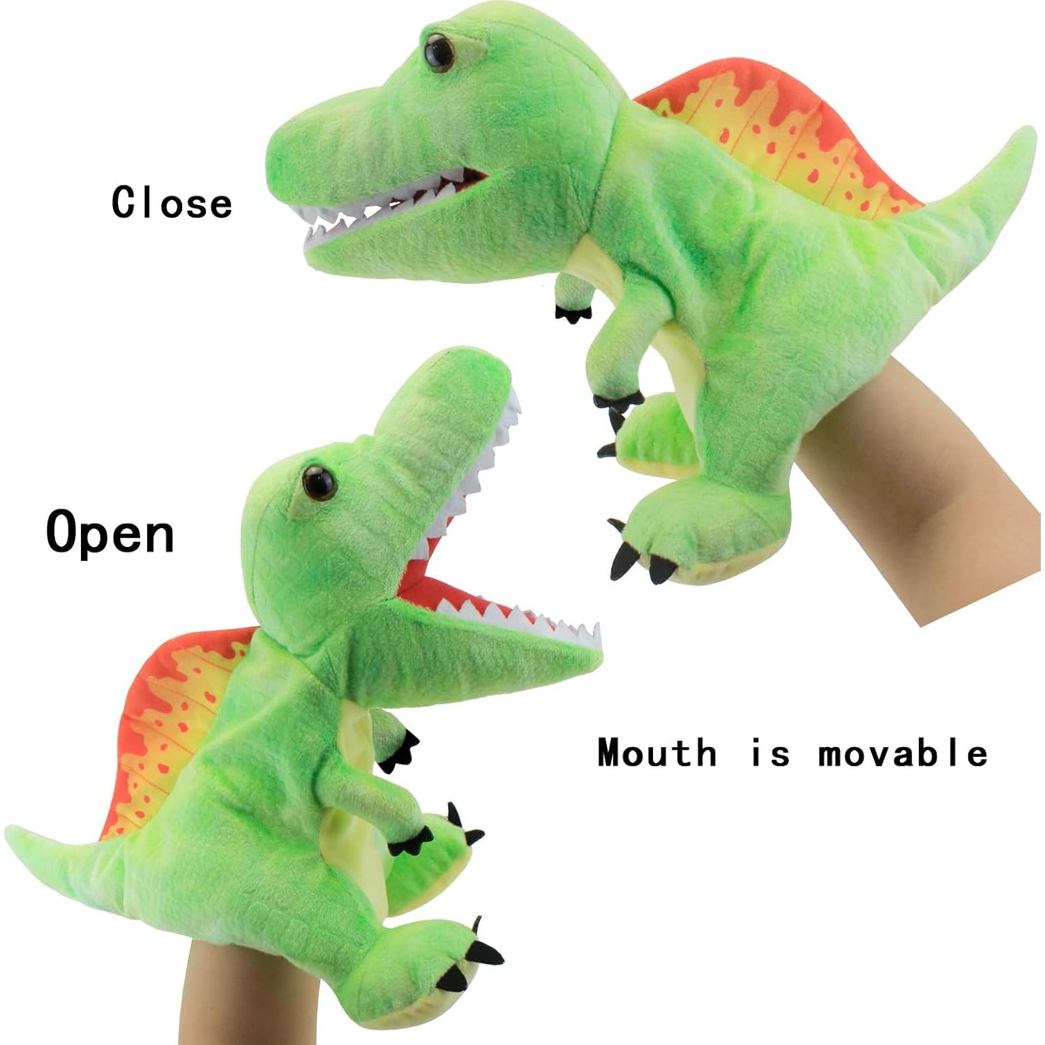 Títeres de Mano Qunze Toys Dinosaurio 21.5x19.2 cm