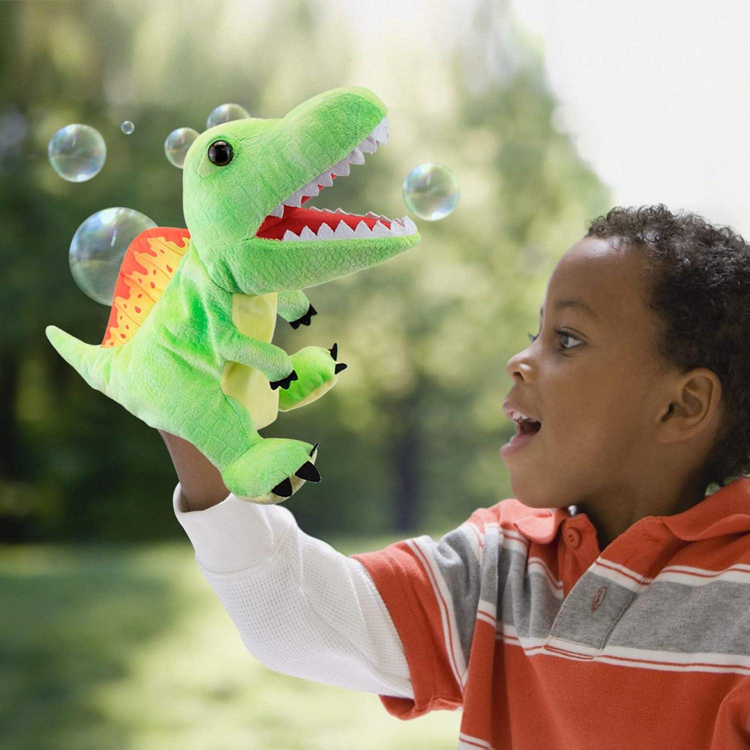 Títeres de Mano Qunze Toys Dinosaurio 21.5x19.2 cm