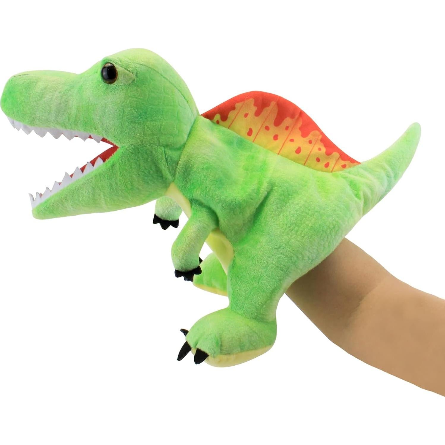 Títeres de Mano Qunze Toys Dinosaurio 21.5x19.2 cm
