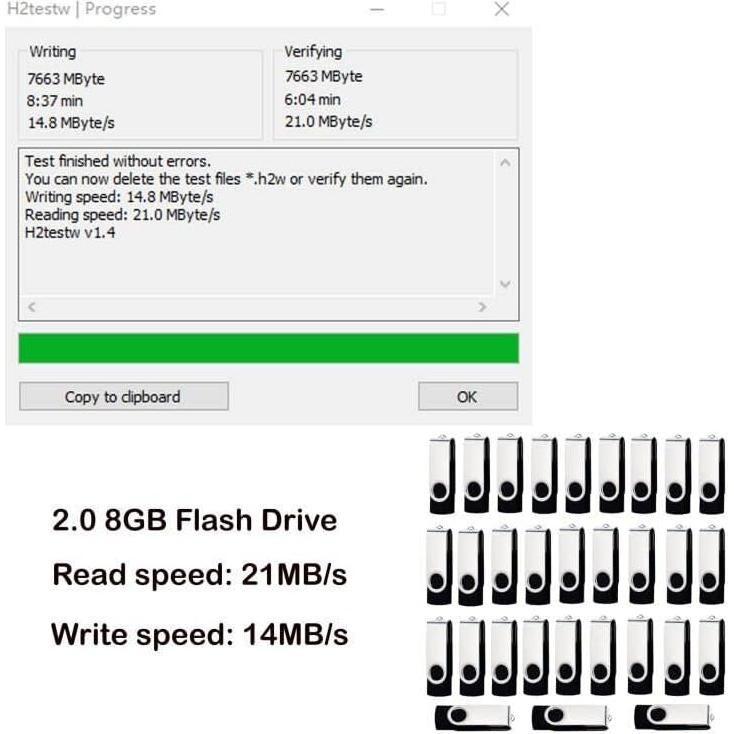 Unidad Flash USB 8GB LCWAMY Paquete de 50 Unidades USB2.0