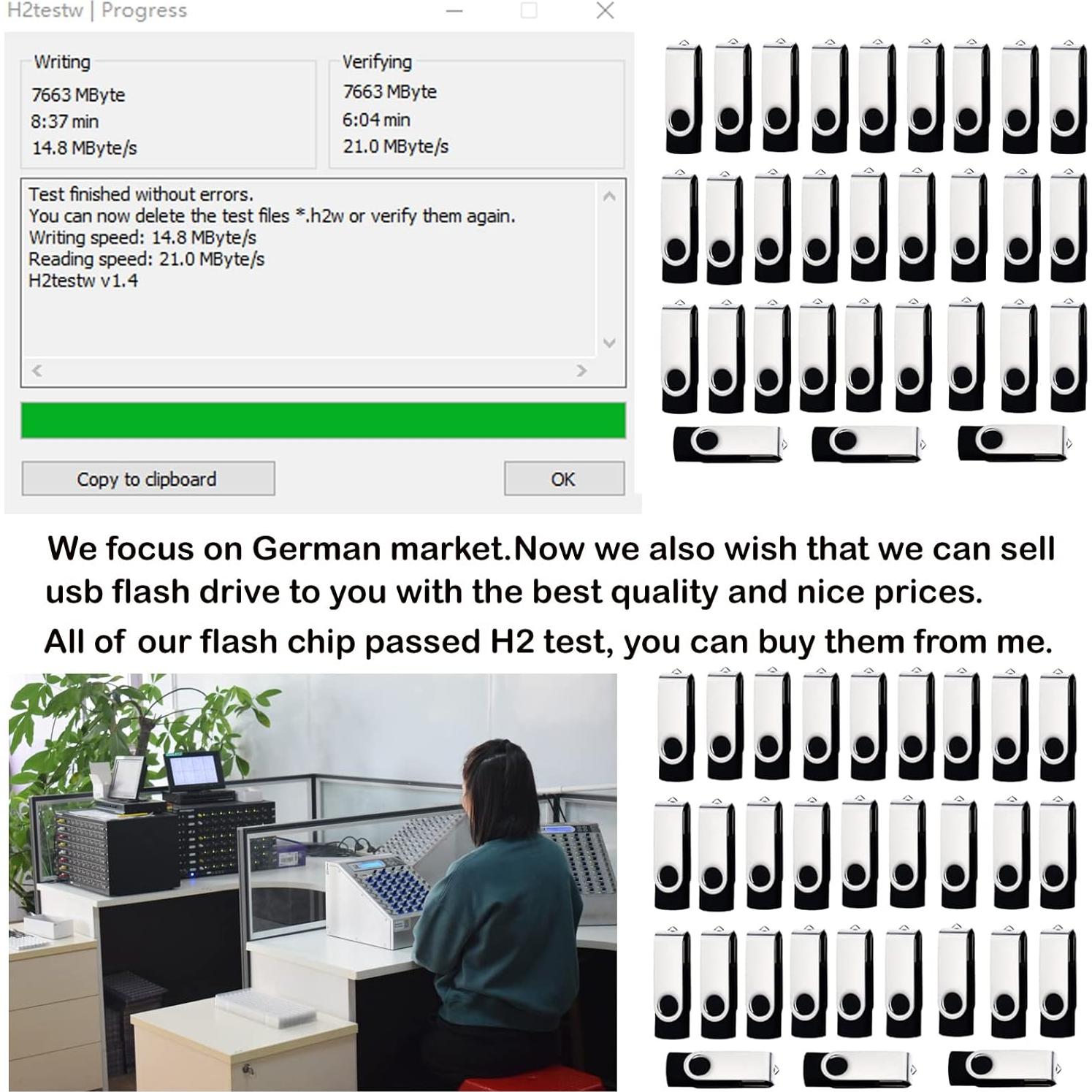 Unidad Flash USB 8GB LCWAMY Paquete de 50 Unidades USB2.0