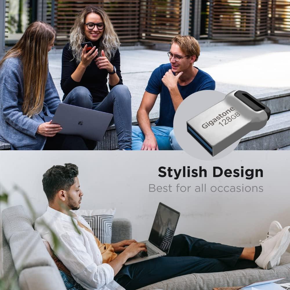 GIGASTONE Z90 128GB 2-Pack USB 3.2 Pen Drive Compacto