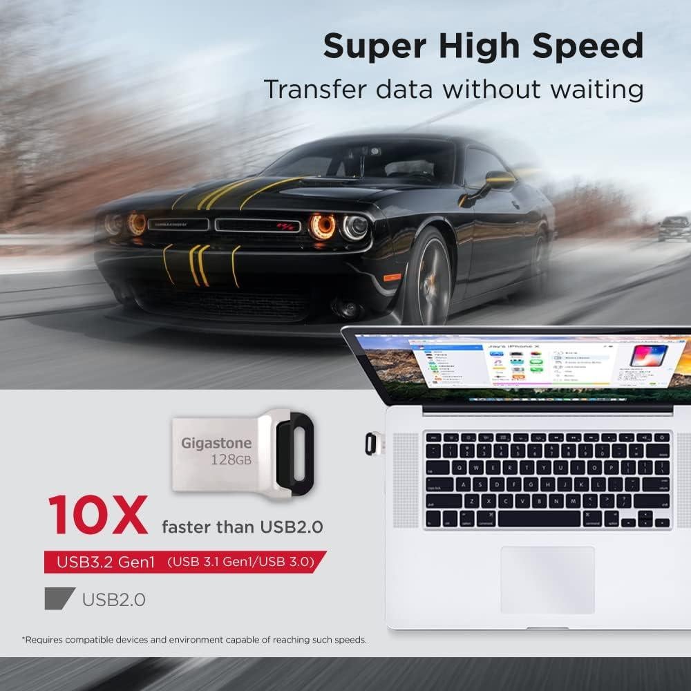 GIGASTONE Z90 128GB 2-Pack USB 3.2 Pen Drive Compacto