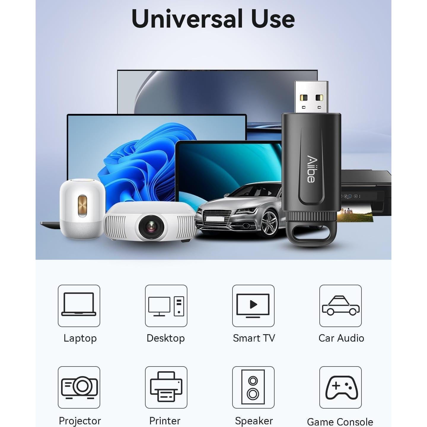 Aiibe 128GB Unidad Flash USB 2.0 - Paquete de 2 (Negro y Rojo)