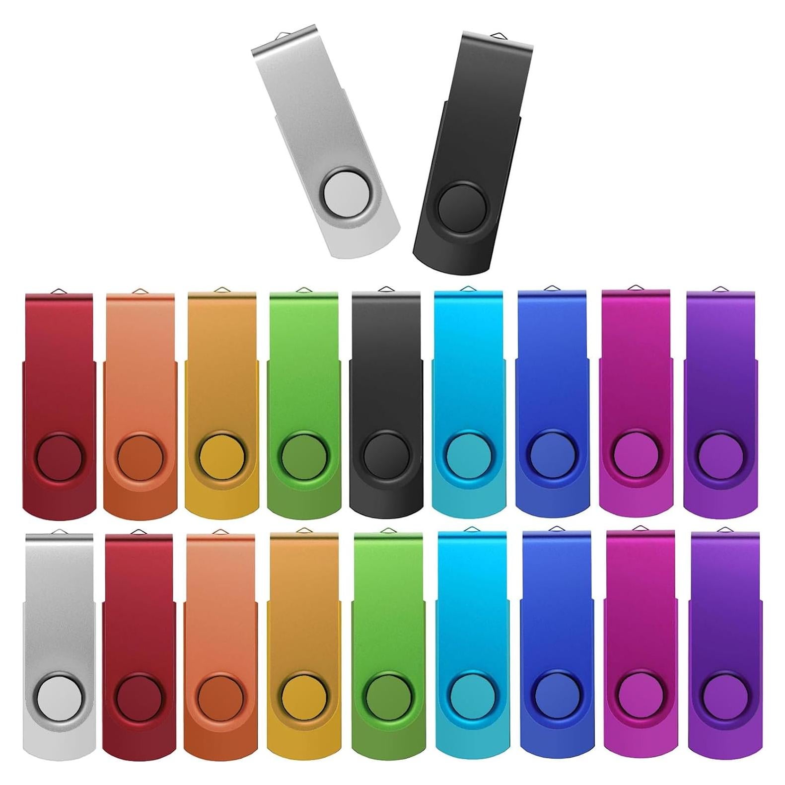 Paquete de 20 Unidades Flash USB 4GB FEWINA USB 2.0 Varios Colores