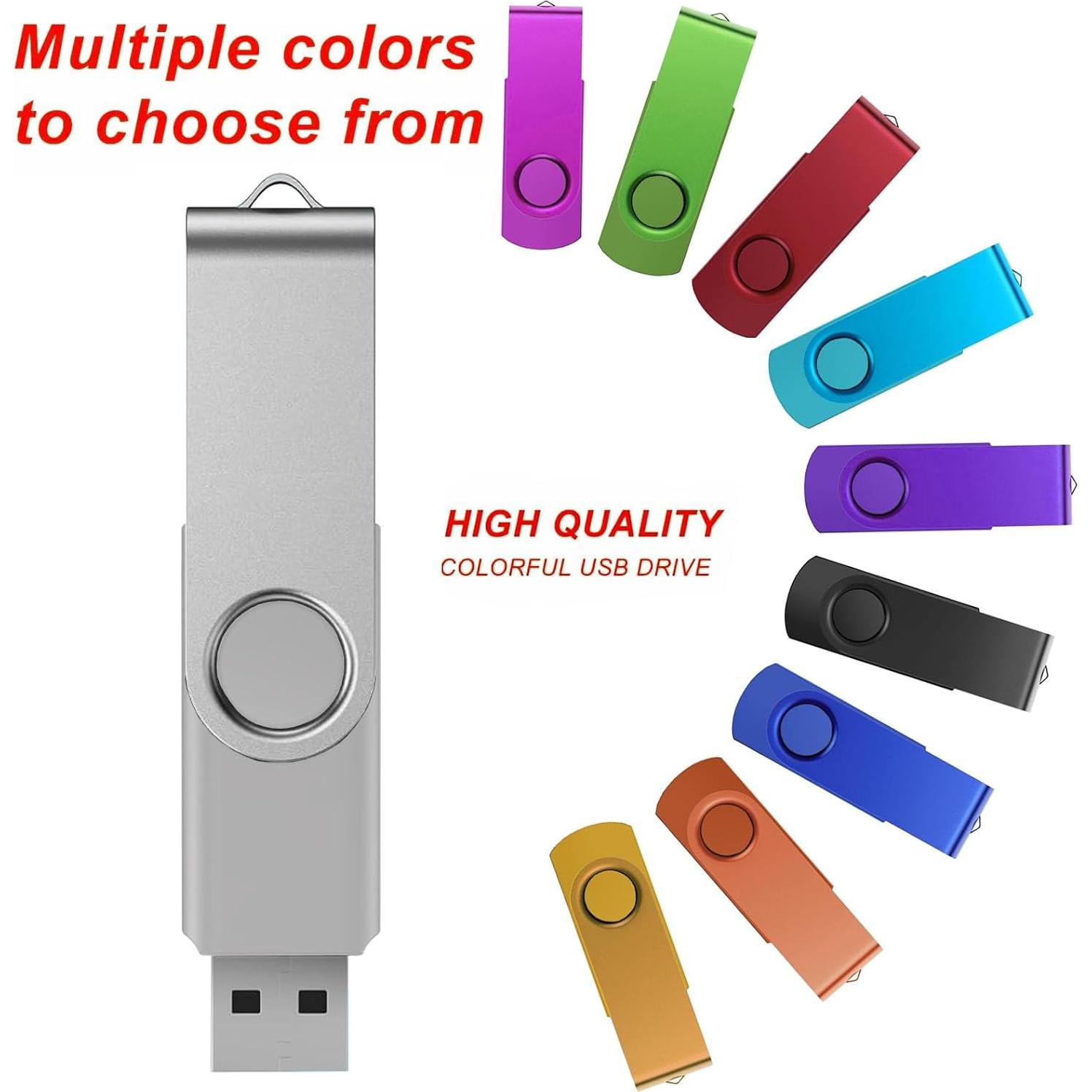 Paquete de 20 Unidades Flash USB 4GB FEWINA USB 2.0 Varios Colores