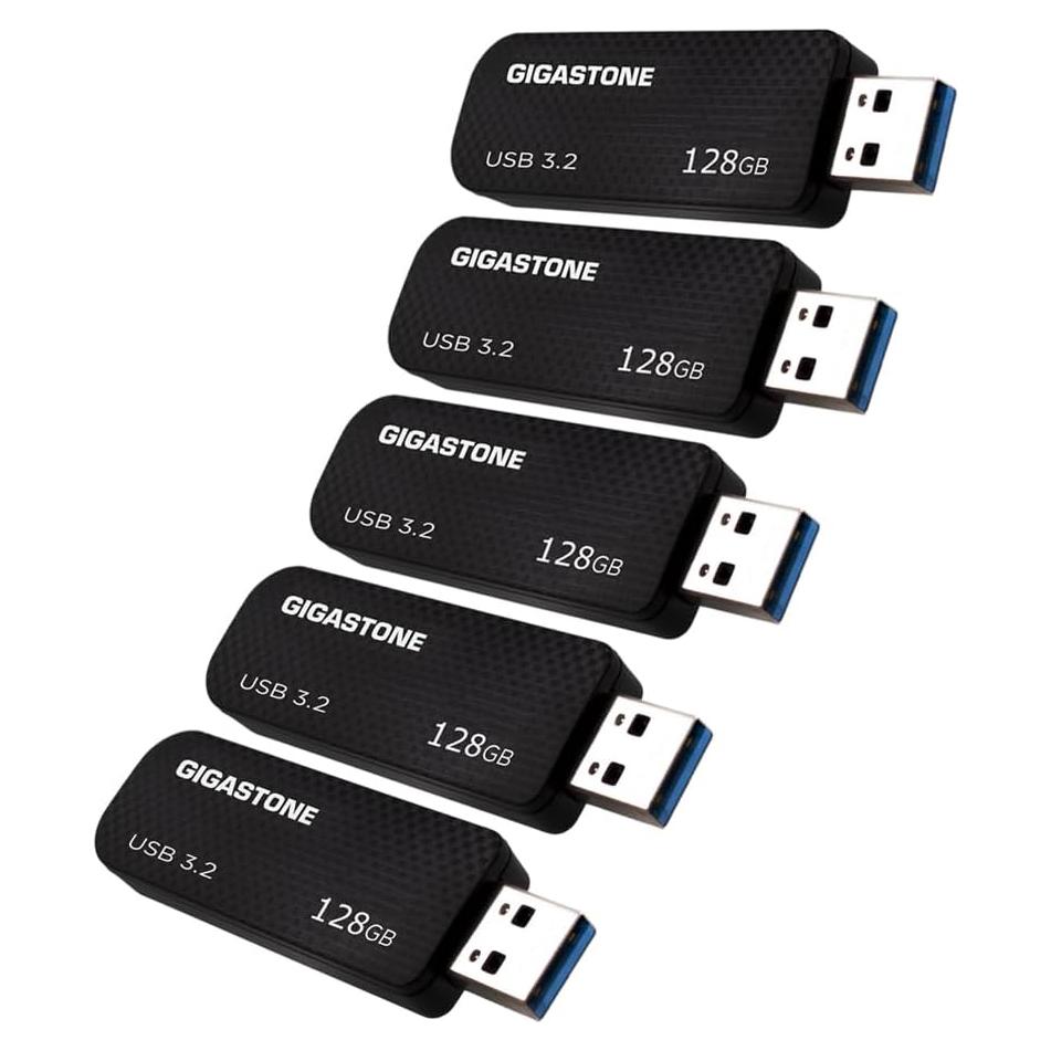 GIGASTONE 128GB Unidad Flash USB 3.2 Gen 1 Paquete de 5