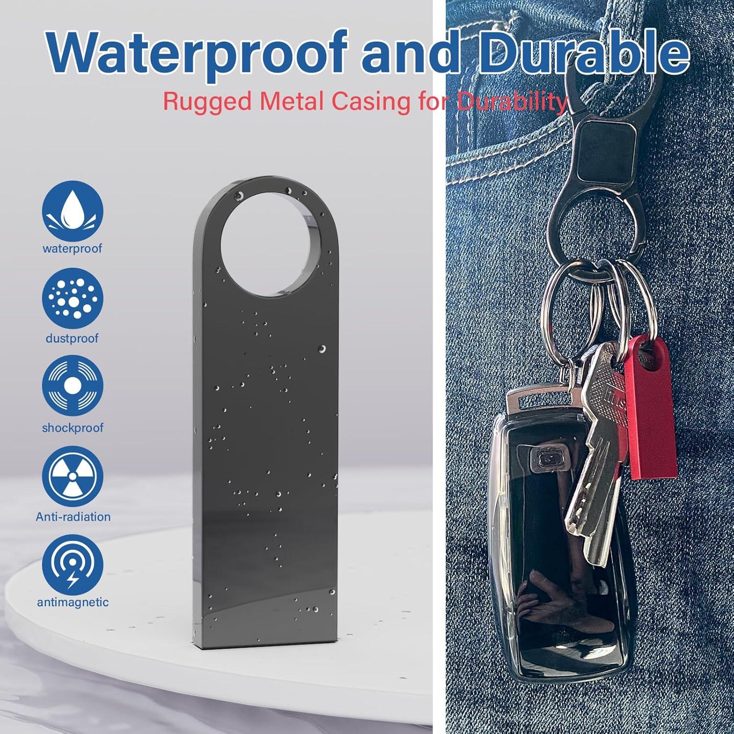 Paquete de 5 Memorias USB 1GB Wooolken Metal 2.0