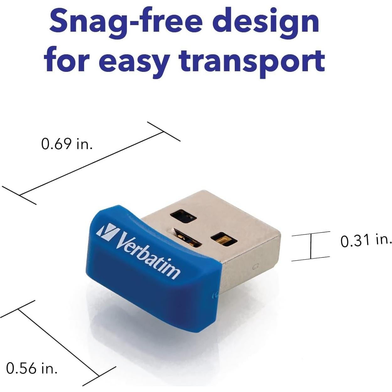 Verbatim 16GB Store 'n' Stay Nano USB 3.2 Azul