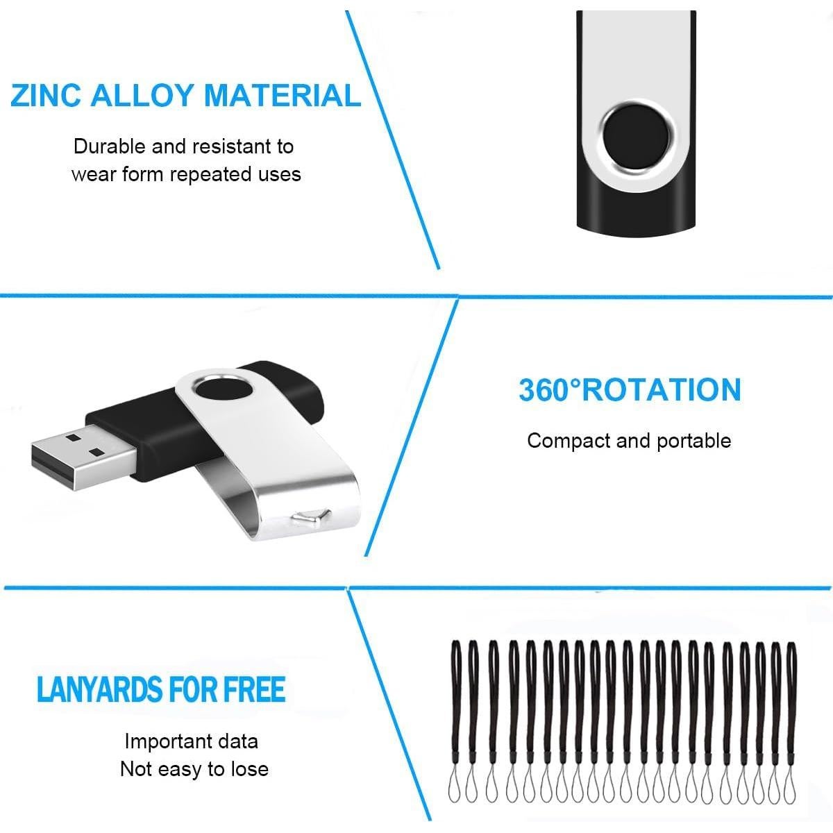 Paquete de 100 Unidades de Flash 128MB EASTBULL USB 2.0