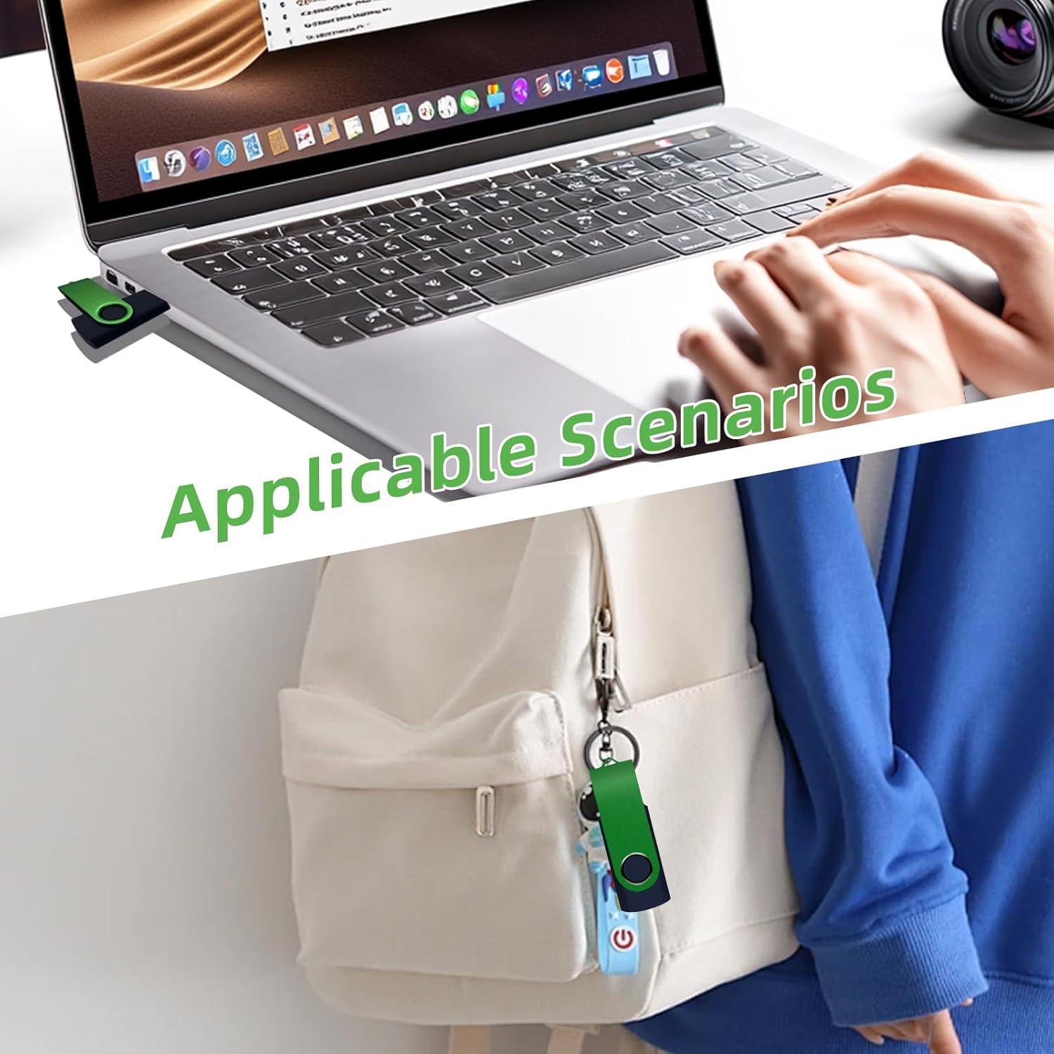 Paquete de 20 Unidades Flash USB 2.0 XUANREG 2GB Verde