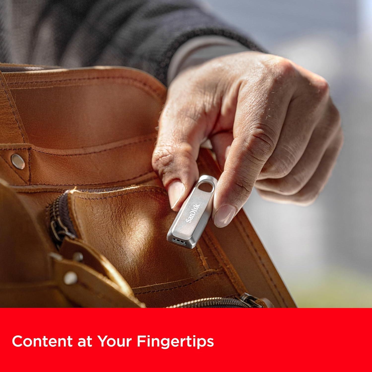 Unidad Flash SanDisk Ultra Luxe 128GB USB Tipo-C Metal