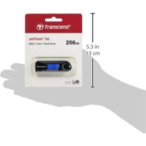 Transcend Jetflash 790 USB 3.1 256GB Negro