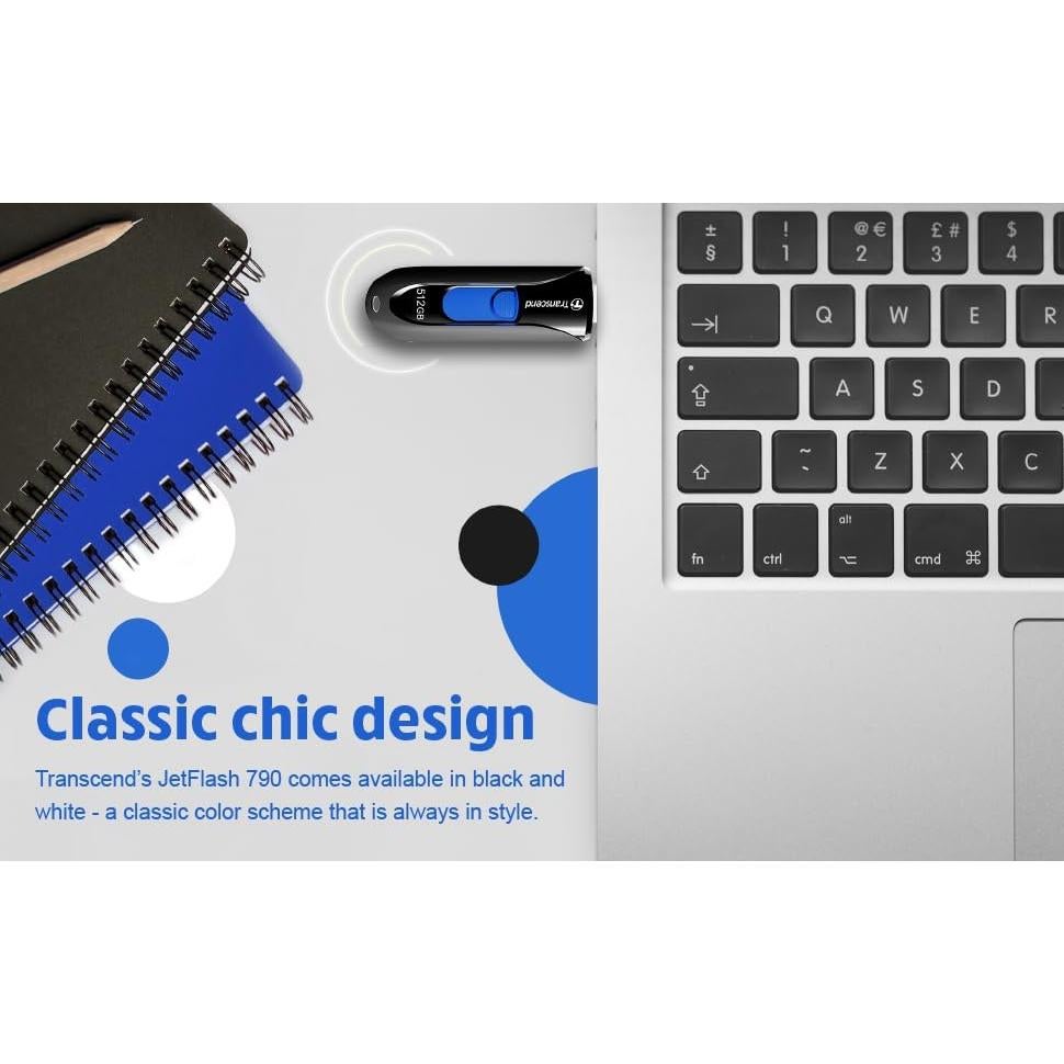 Transcend Jetflash 790 USB 3.1 256GB Negro
