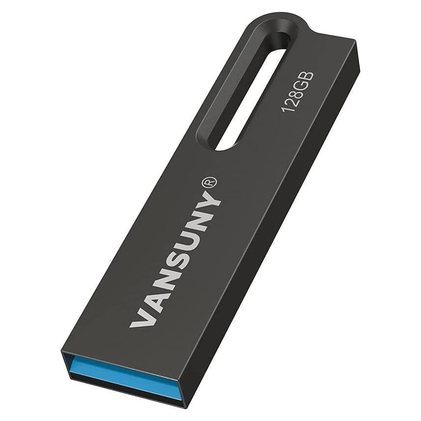 Vansuny 128GB Unidad Flash USB 3.0 Metal Impermeable