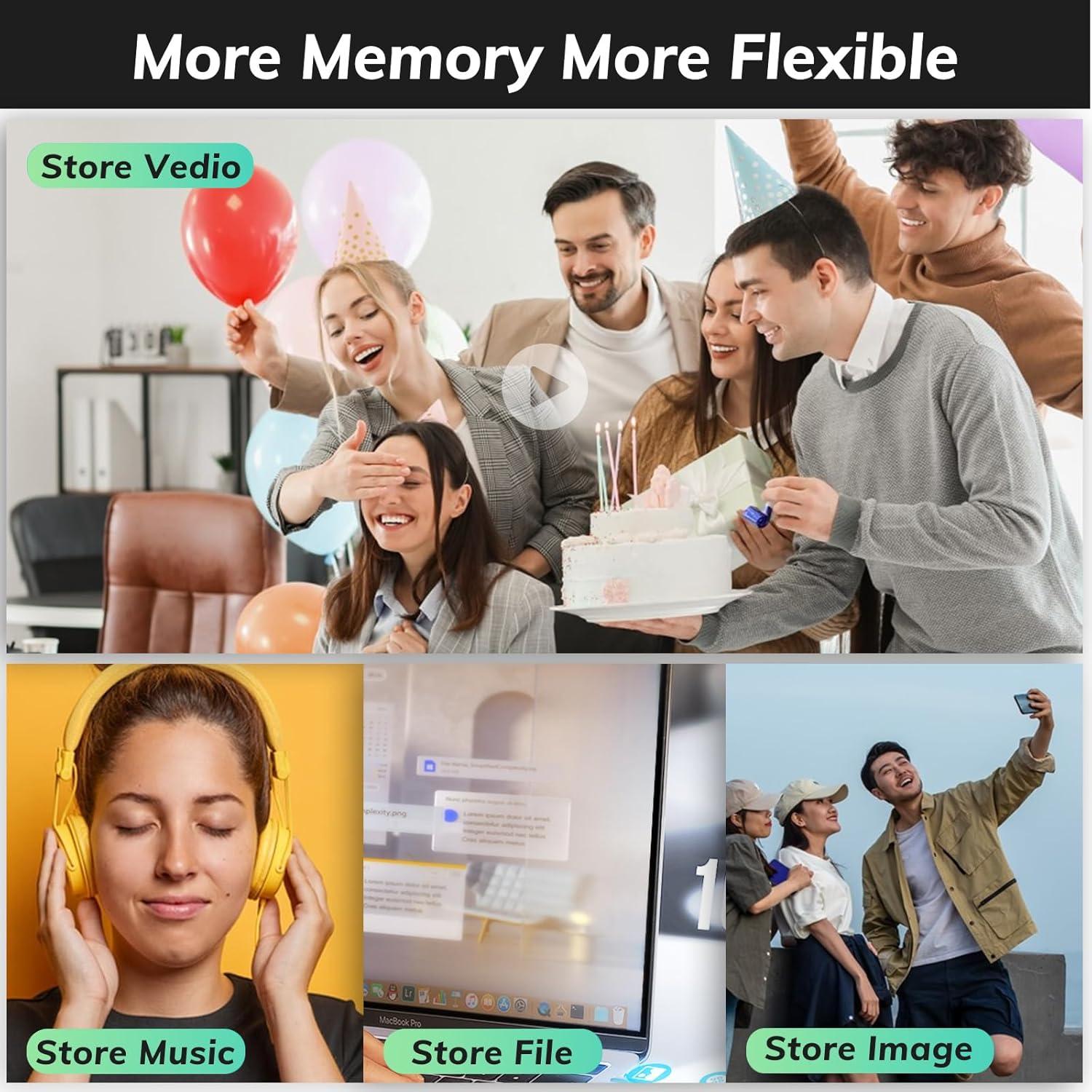 Unidad Flash USB 64GB Excitent Alta Velocidad Negro