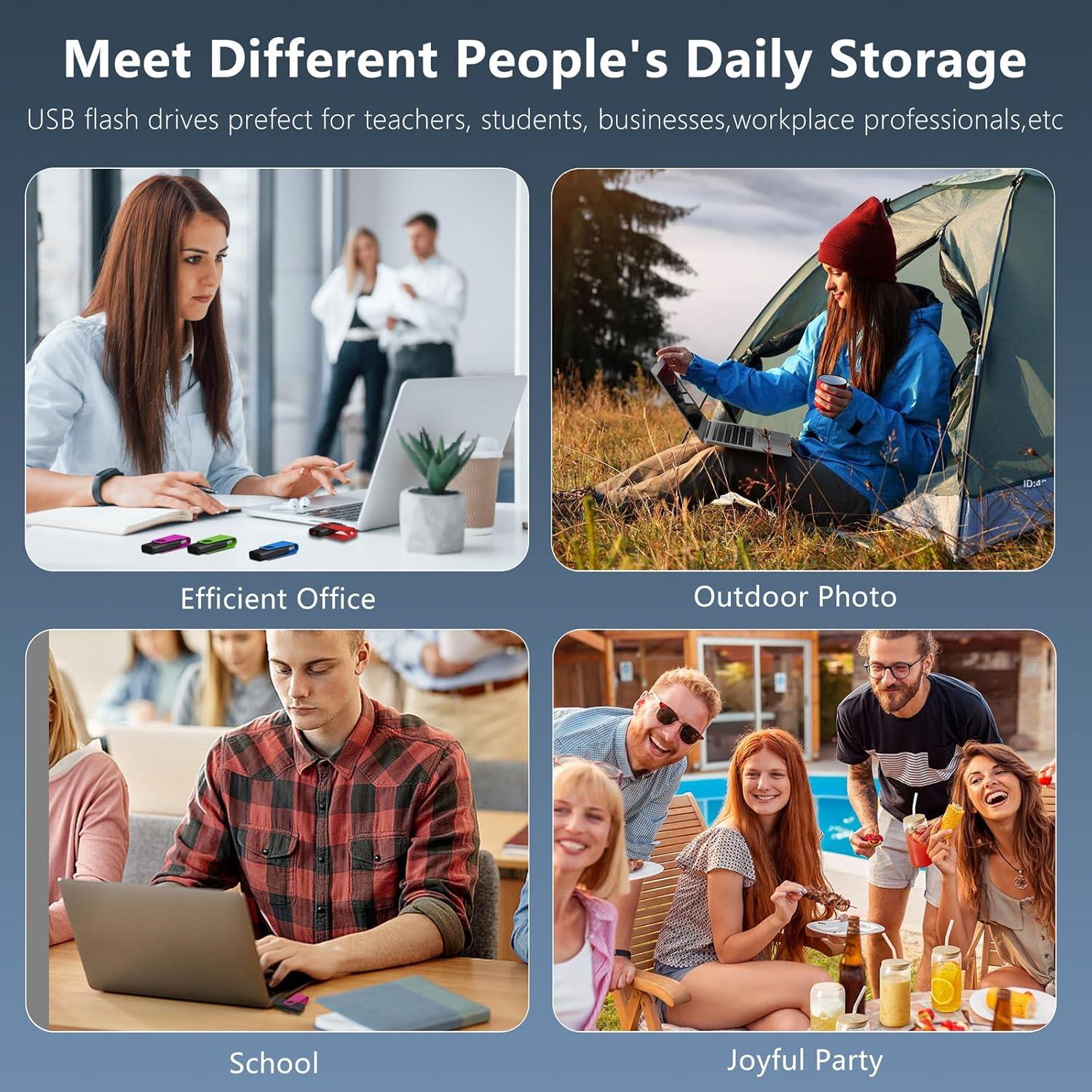 Pendrive USB 2.0 AGECASH A 20 Pack 16GB Multicolor