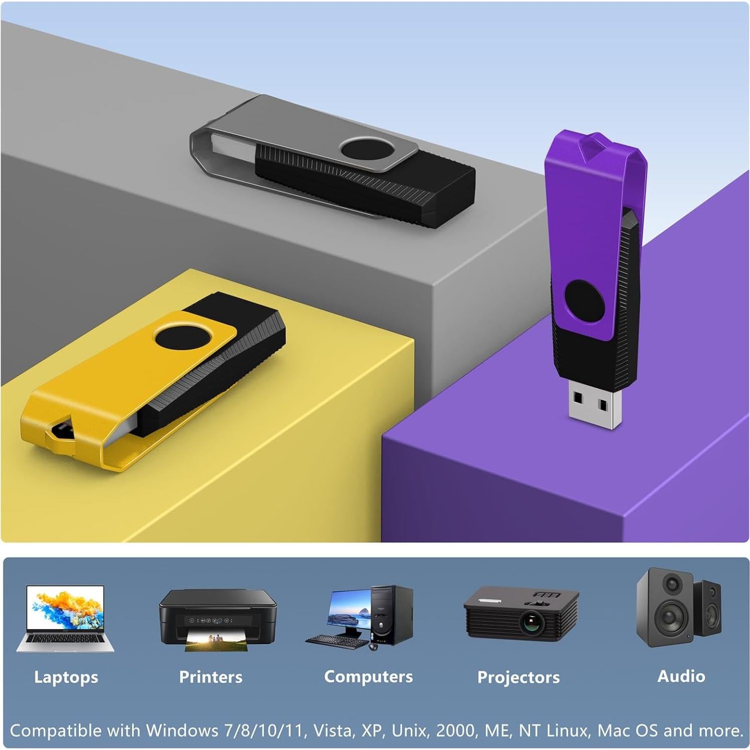 Pendrive USB 2.0 AGECASH A 20 Pack 16GB Multicolor