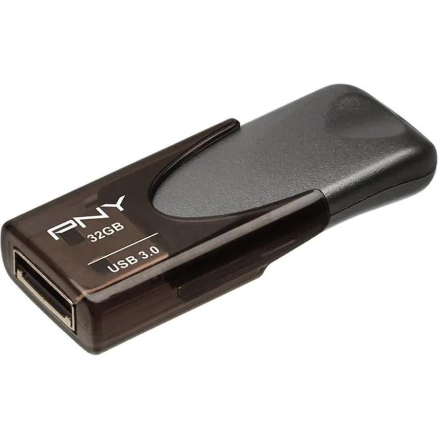 Unidad Flash PNY Turbo 32GB USB 3.0 Negra - Rápida y Portátil