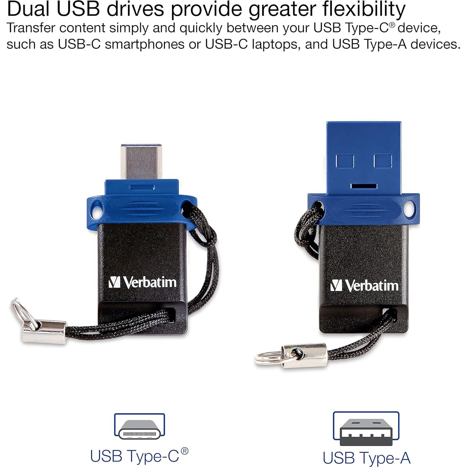 Verbatim 32GB Store 'n' Go Dual OTG USB 3.2 Flash Drive
