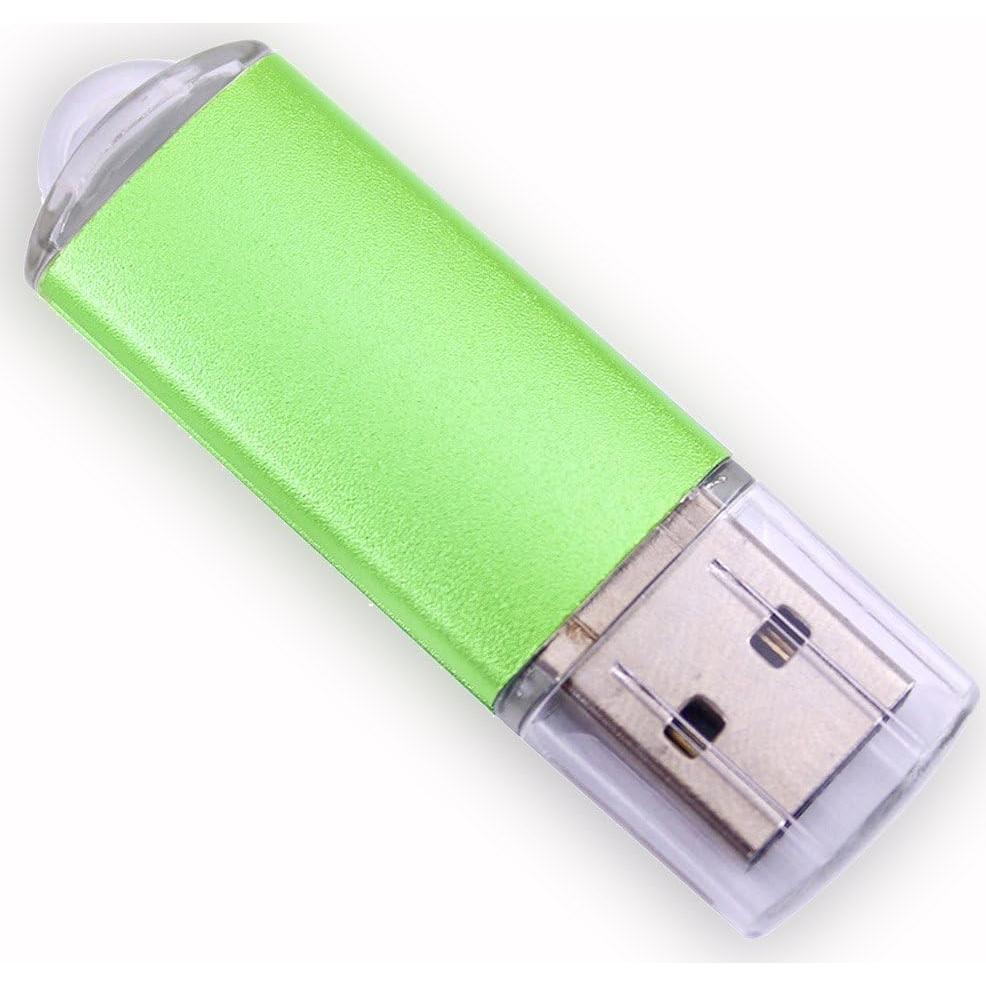 Paquete de 5 Pendrives USB 2.0 Ebamaz 128MB Metal Blanco