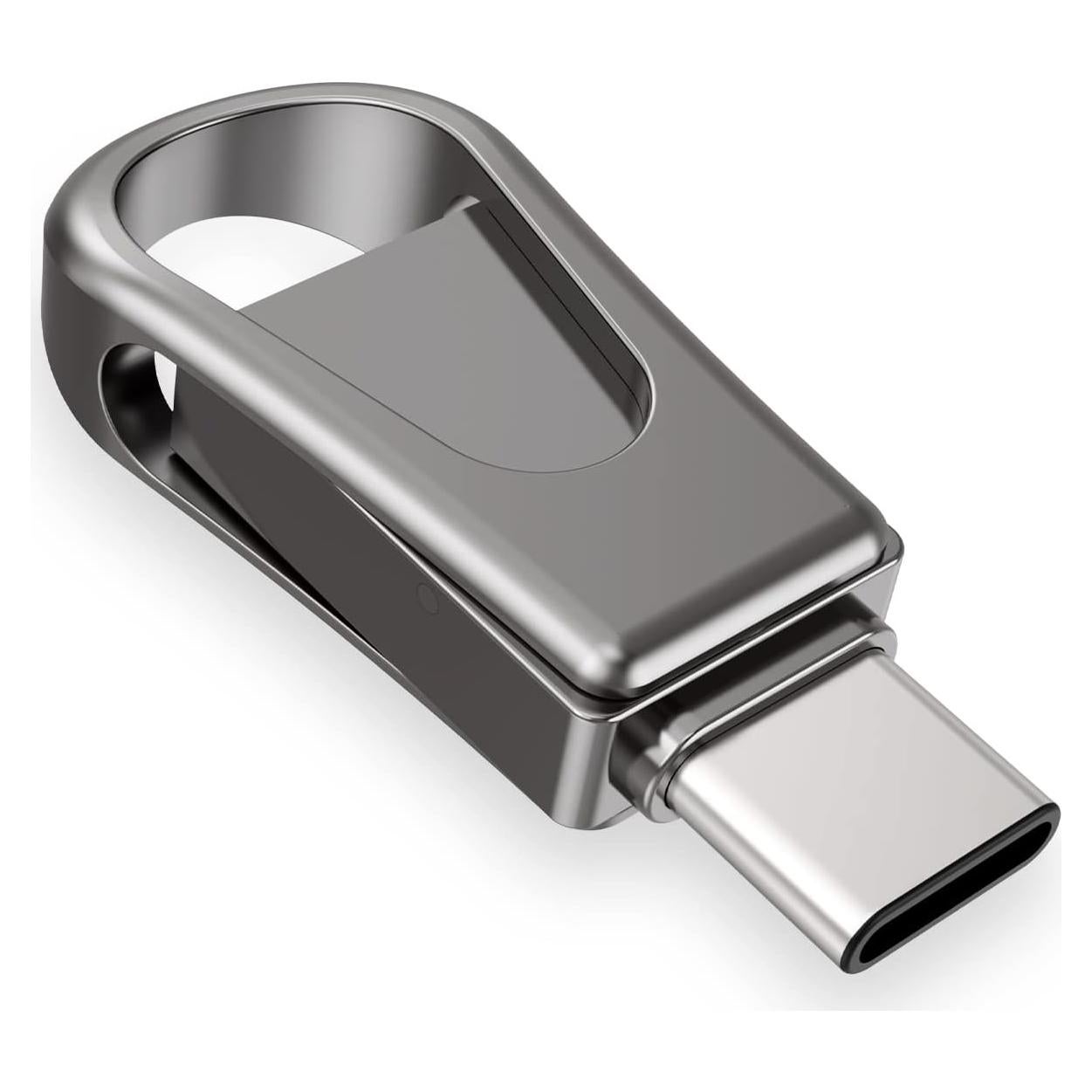 Unidad Flash USB 3.0 64GB Sanfeya Tipo-C Doble OTG Negra