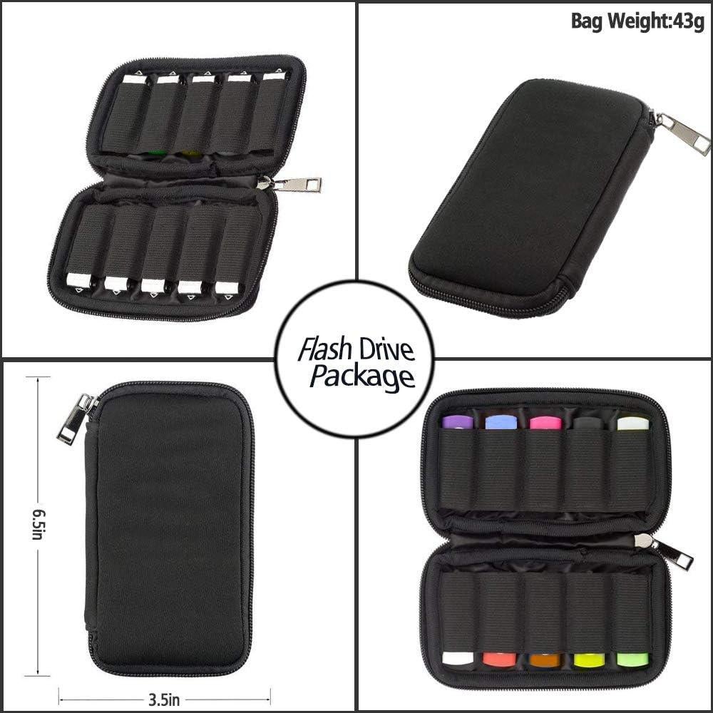 Funda Organizador USB JBOS para 10 Flash Drives Neopreno
