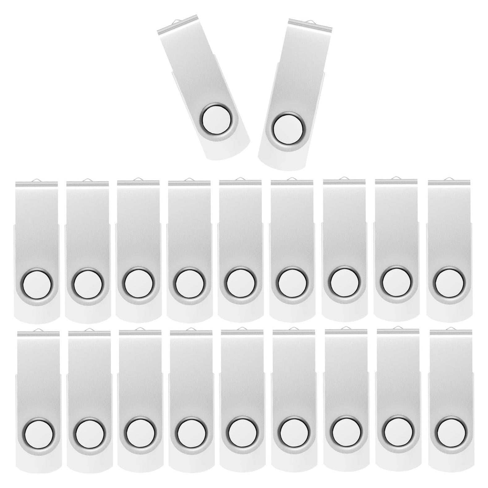 Unidad Flash USB 4GB FEWINA 20 Pack Tapa Giratoria Blanca