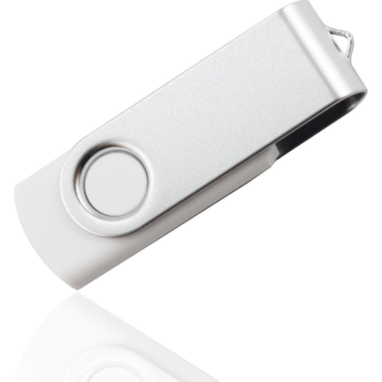 Unidad Flash USB 4GB FEWINA 20 Pack Tapa Giratoria Blanca