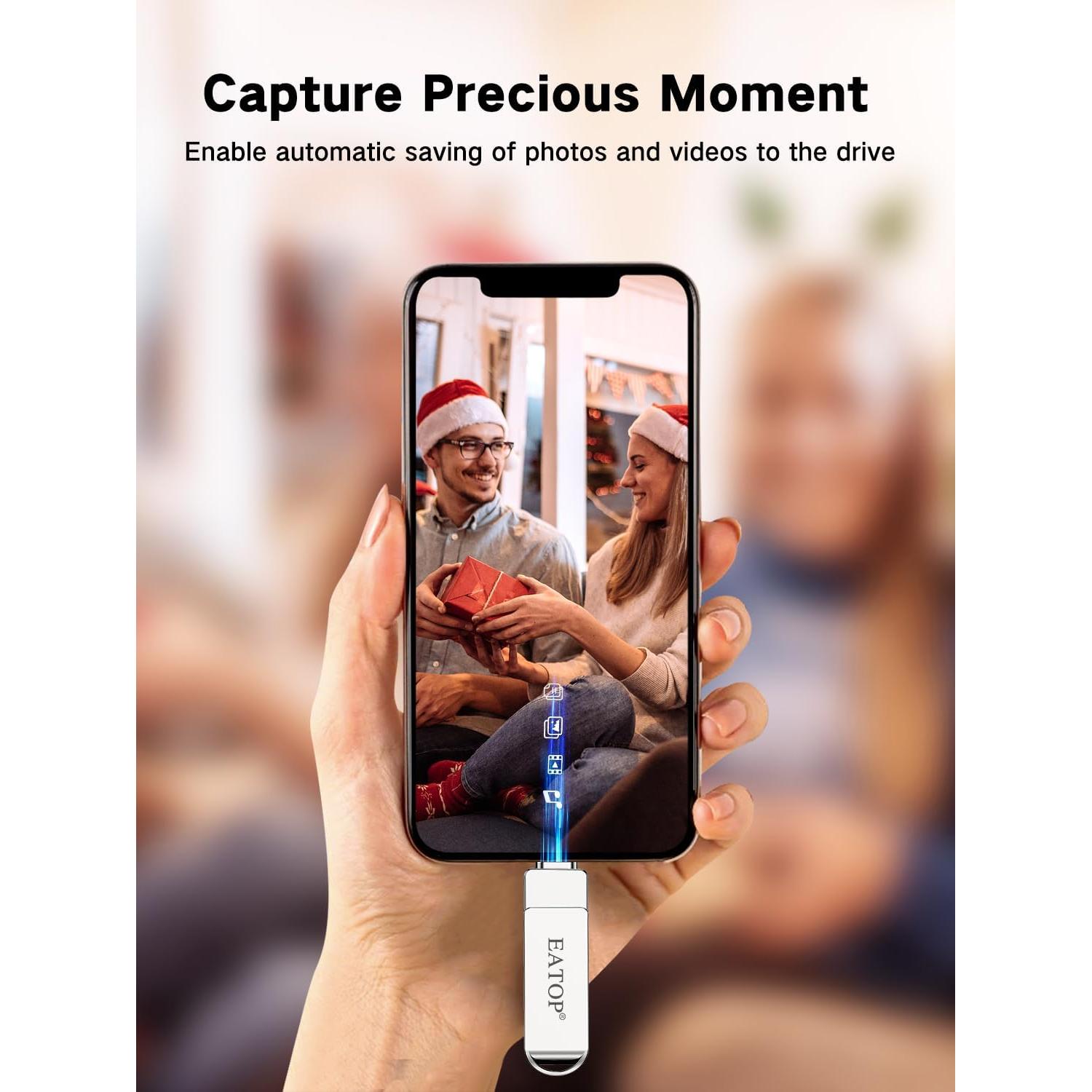 Unidad Flash 512GB EATOP para iPhone iPad Android USB-C