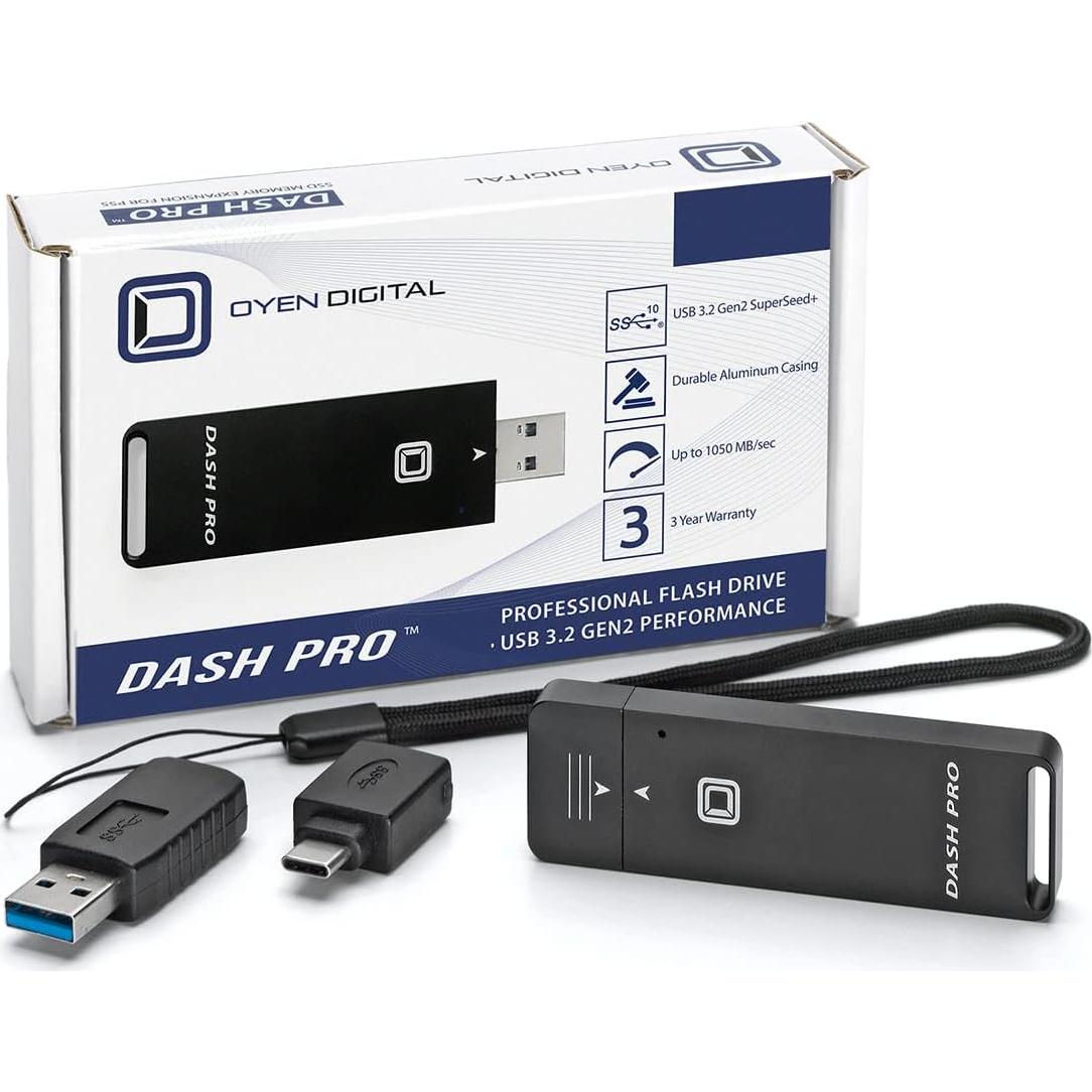 SSD Portátil Oyen Digital Dash Pro 4TB USB 3.2 - 1050 MB/s