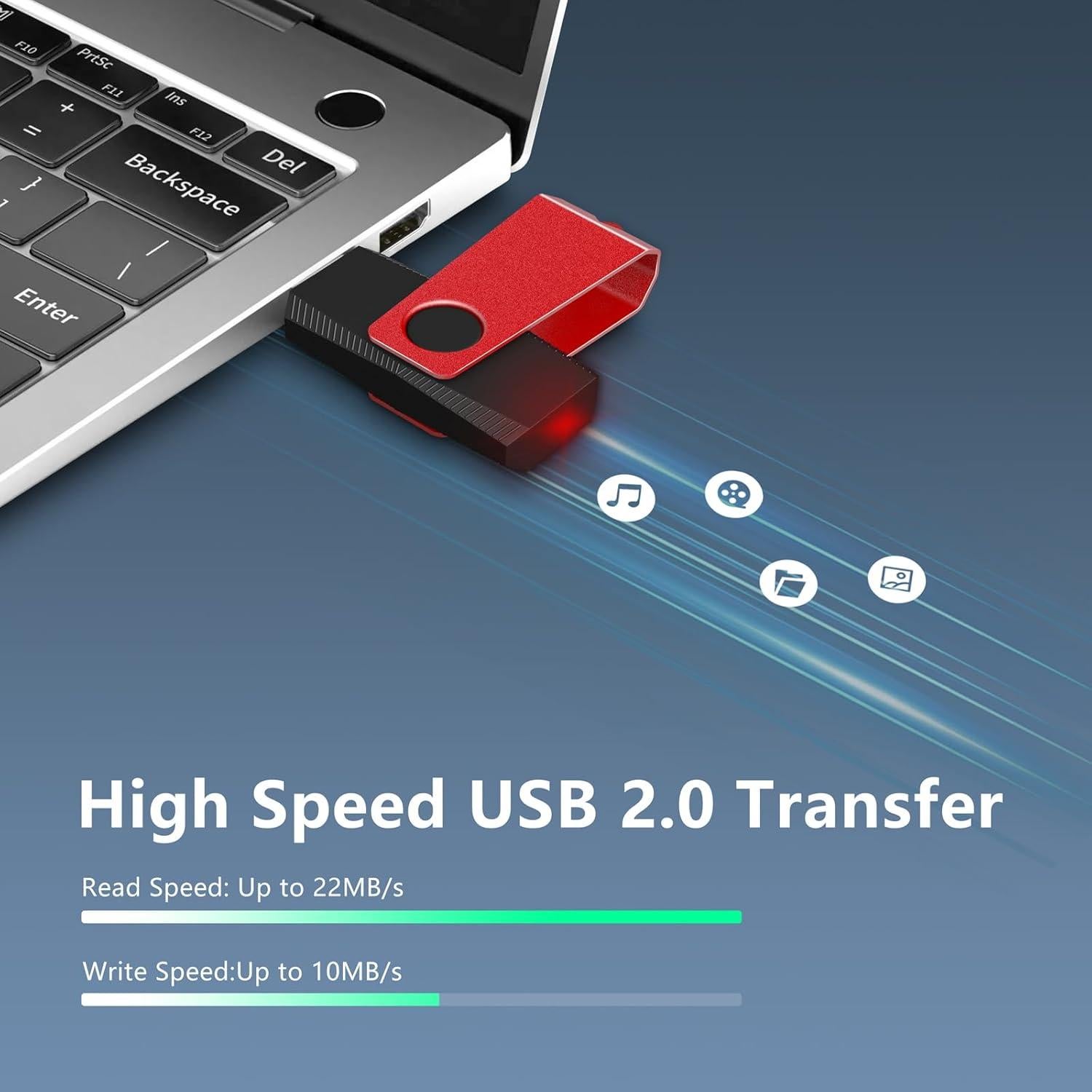 Paquete de 10 Pendrives USB 2.0 AGECASH A 1GB Multicolor